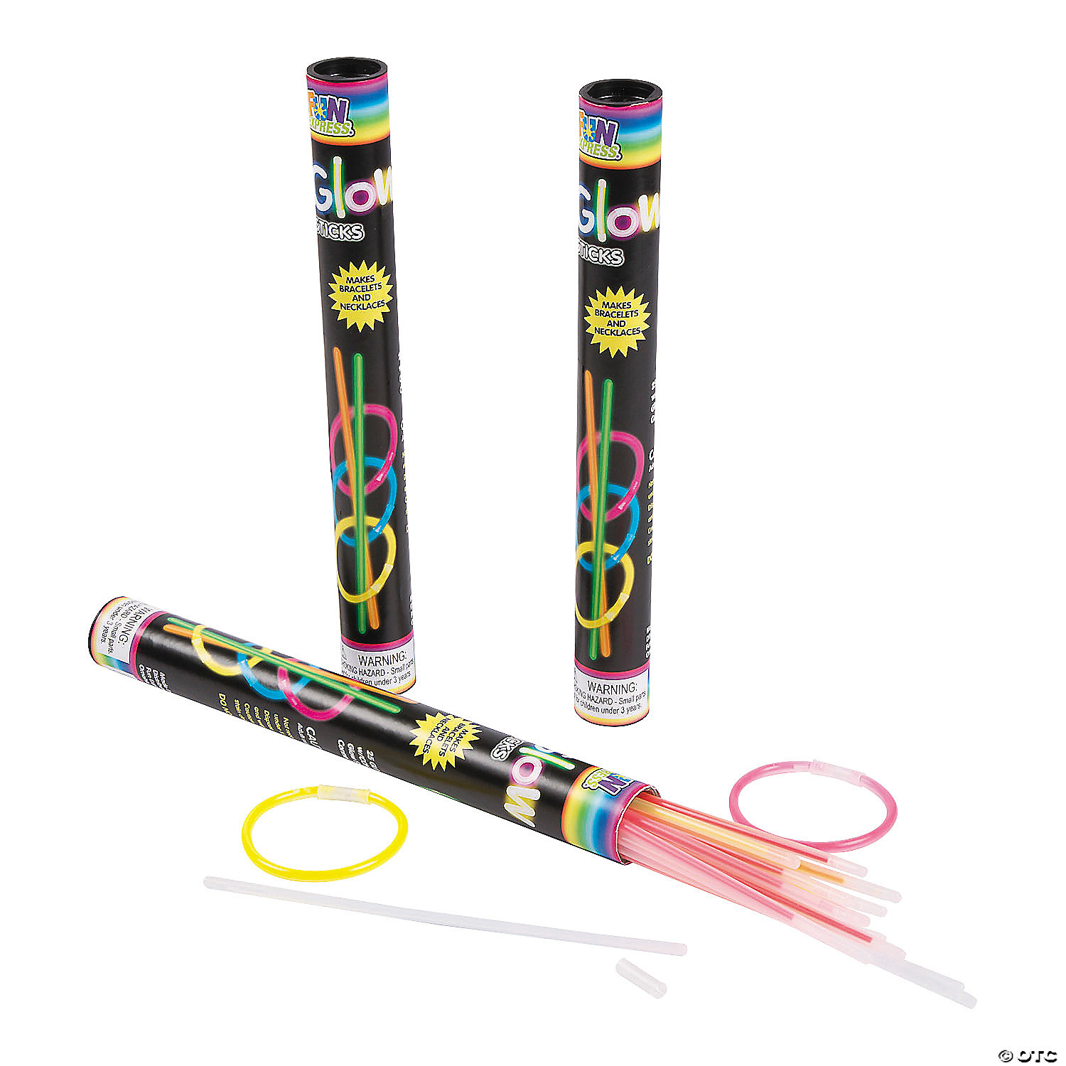 Bulk Glow Bracelet Assortment - 24 Tubes (600 Pieces)